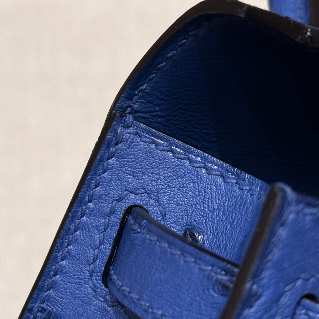 Hermès  Mini Kelly2 Size19 Blue roy  KK ostrich imported