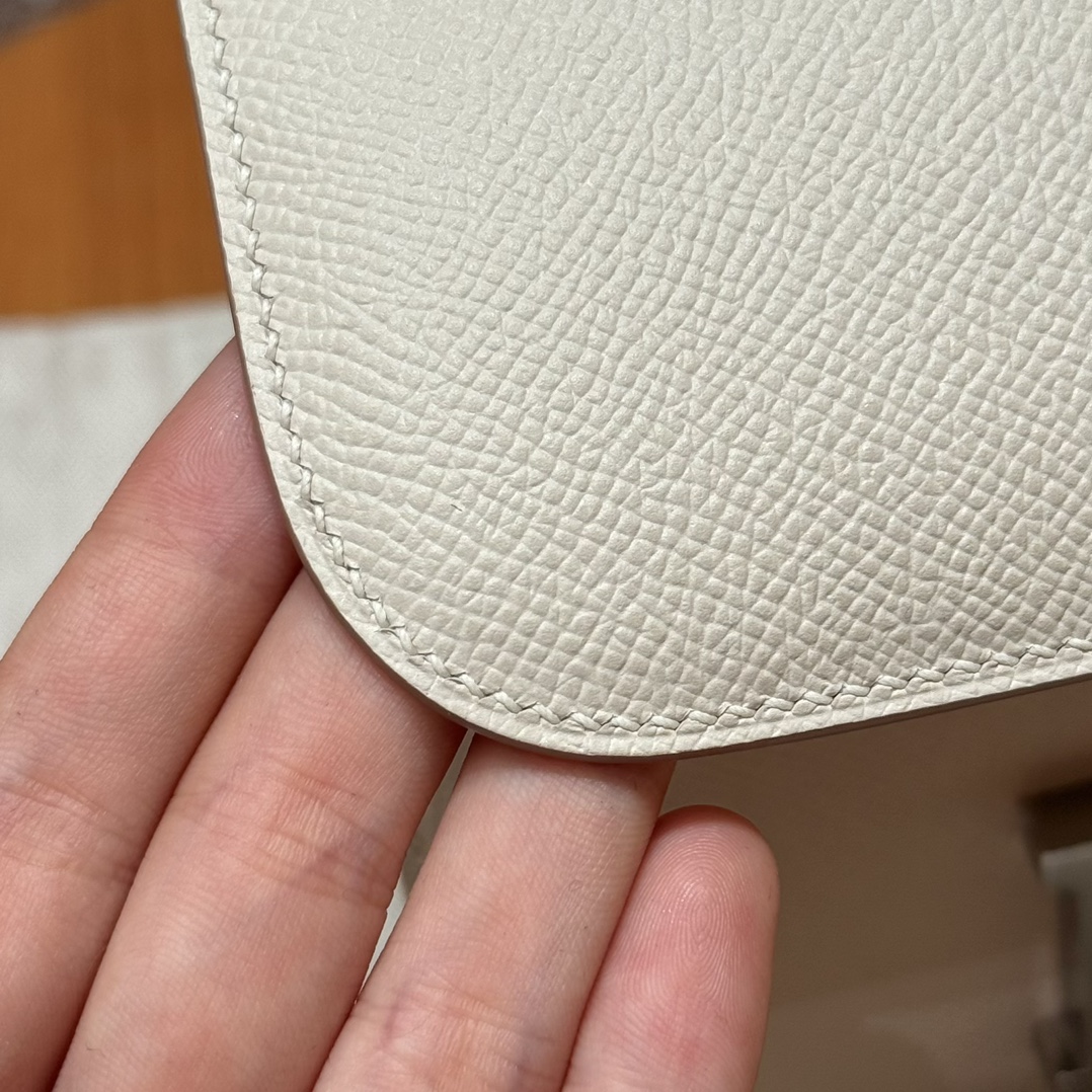 Hermès Constance 19 Craie Epsom Mirror