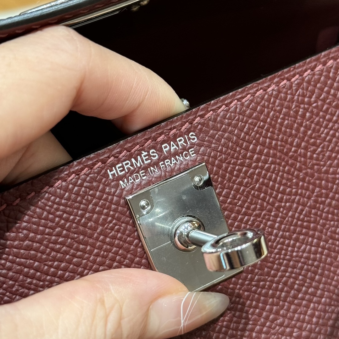 Hermès  Mini Kelly2 Size19  Rouge H  Epsom