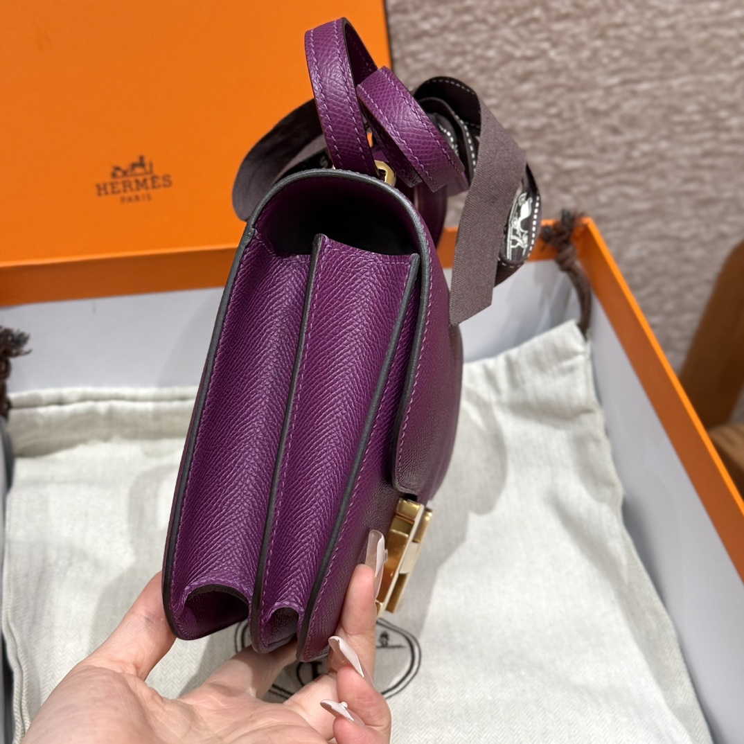 Hermès Constance 19 Anemone Epsom