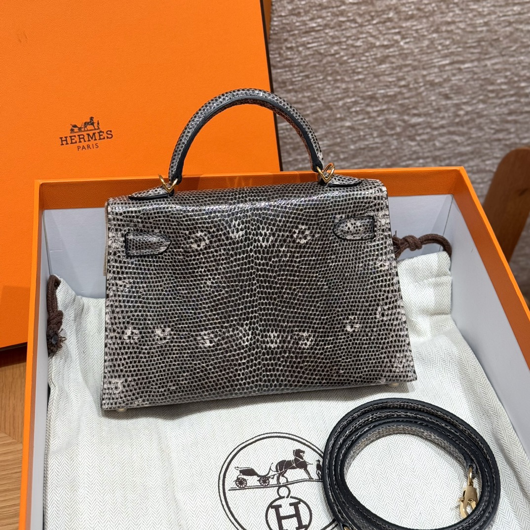 Hermès  Mini Kelly2 Size19 Ombre Lizard imported