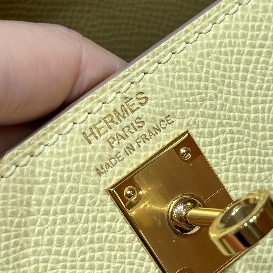 Hermès  Kelly 25 Jaune Poussin eposm