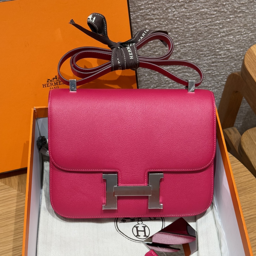 Hermès Constance 24 Framboise Chèvre