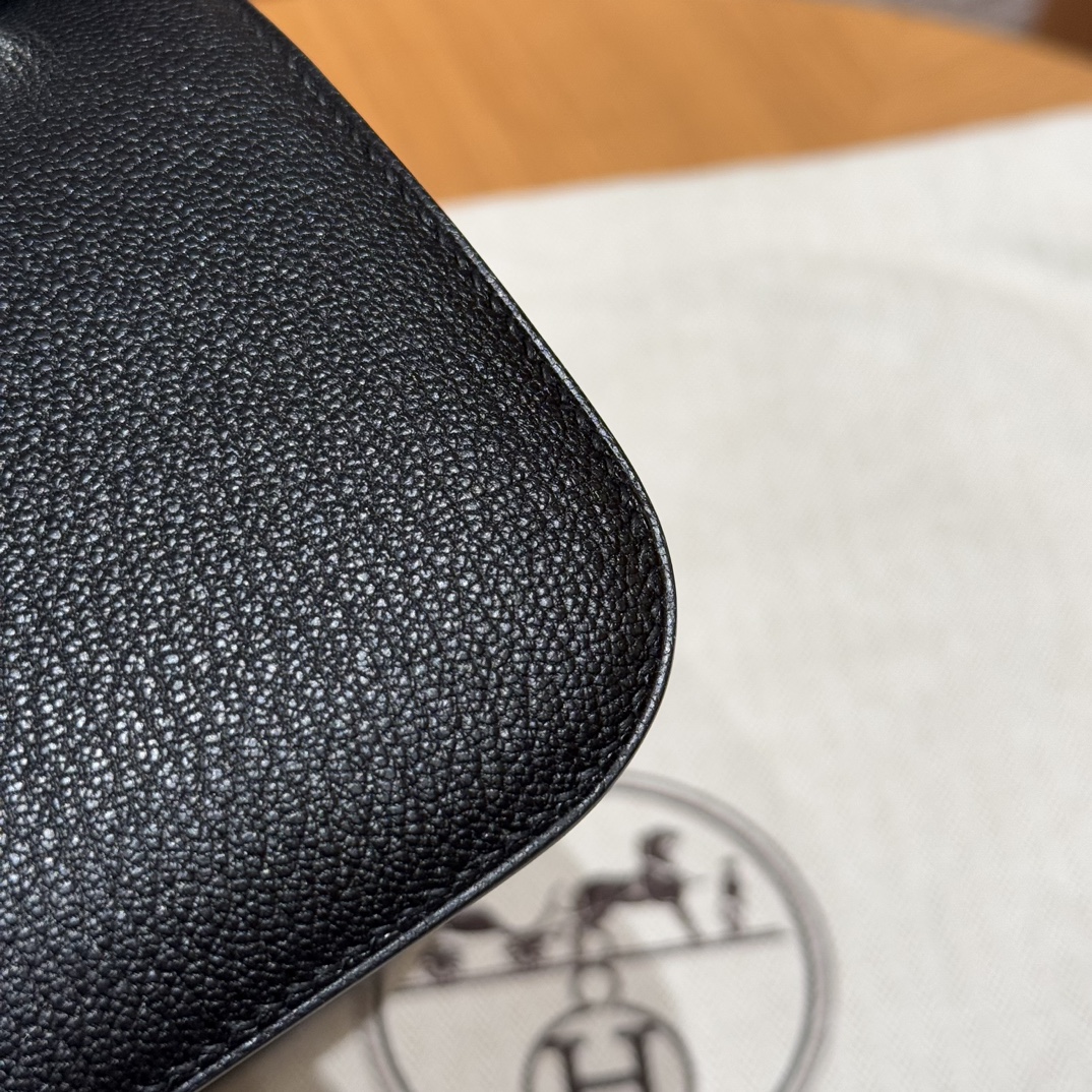 Hermès Constance 19 Noir  chèvre