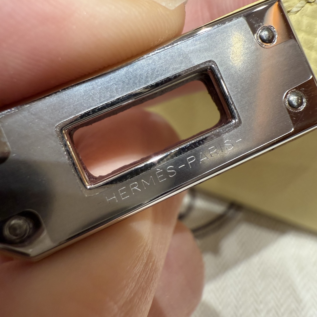 Hermès  Kelly Pochette 1 Jaune Poussin Epsom