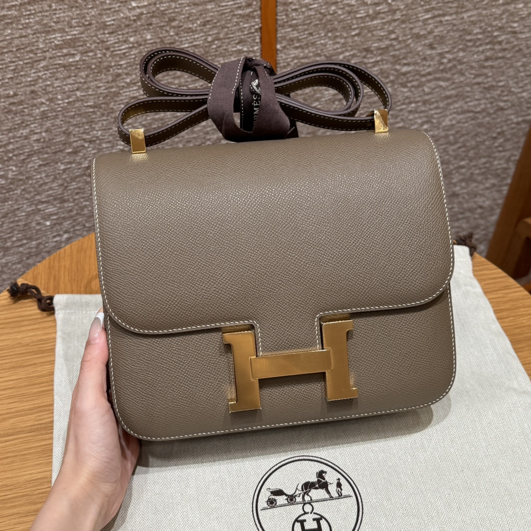 Hermès Constance 24 Etoupe Epsom