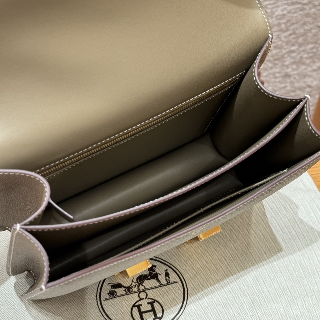 Hermès Constance 24 Etoupe Epsom