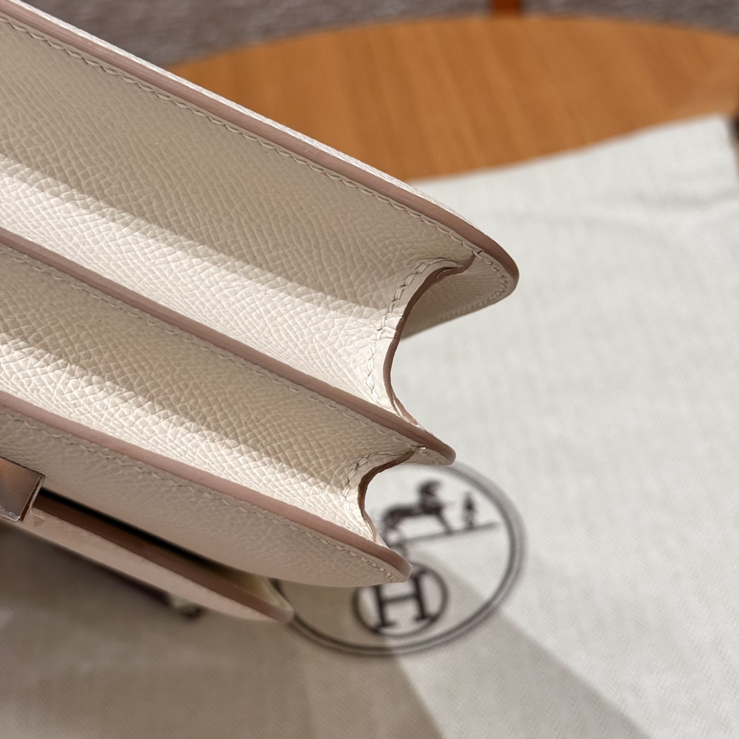 Hermès Constance 19 Craie Epsom Mirror