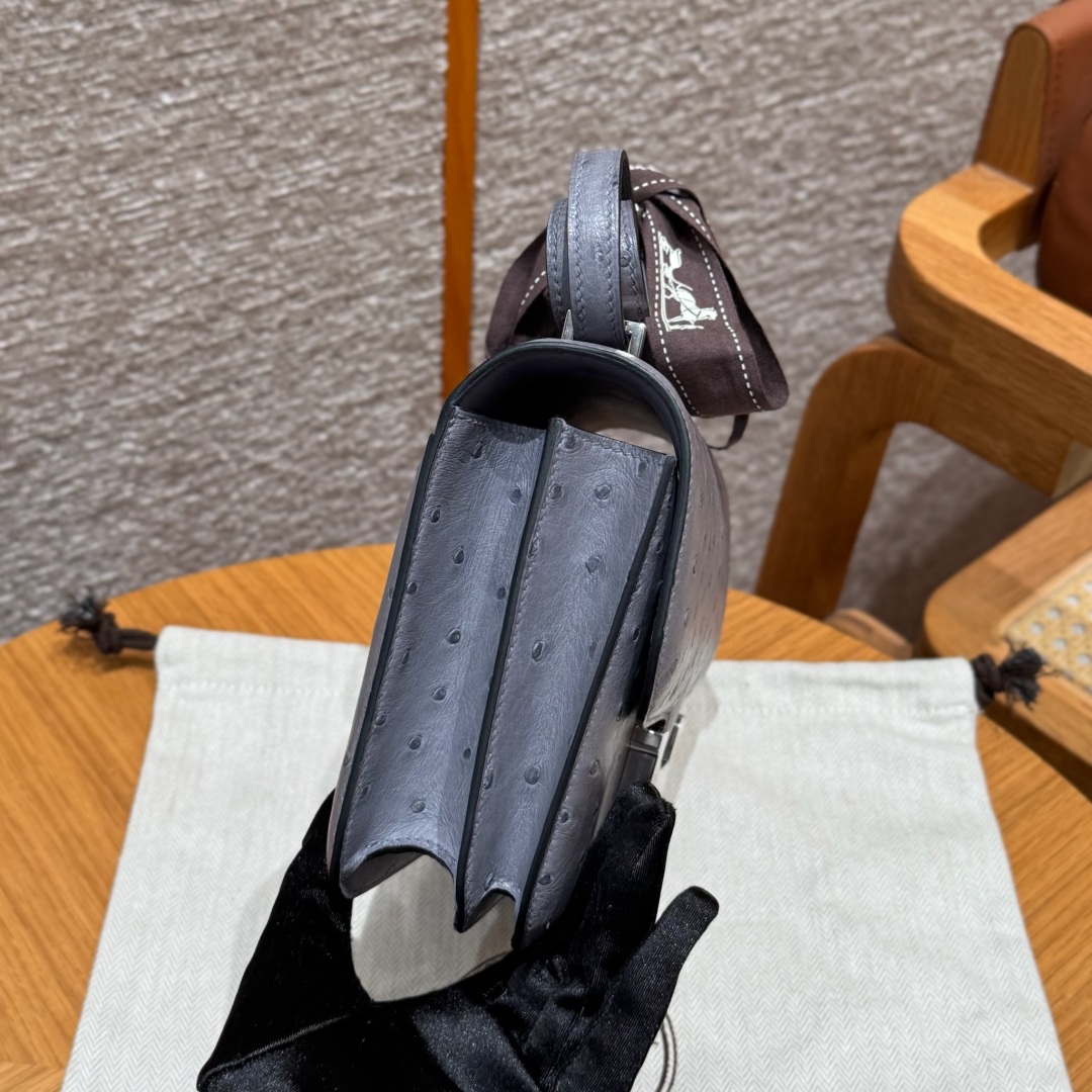 Hermès Constance 19 Girs Agate KK ostrich imported