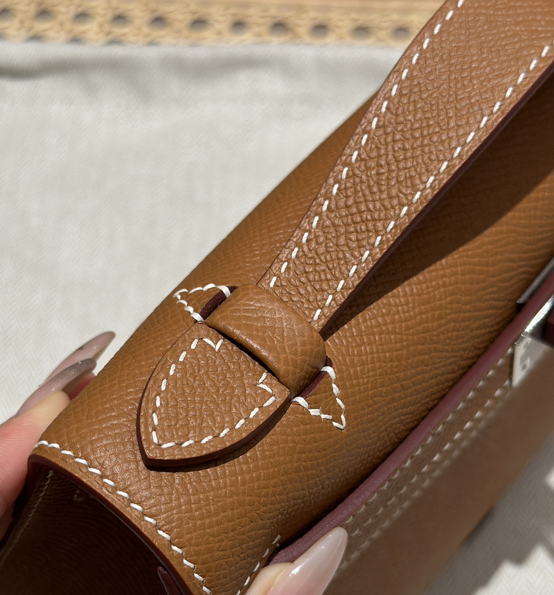 Hermès  Kelly Pochette 1 Gold Epsom