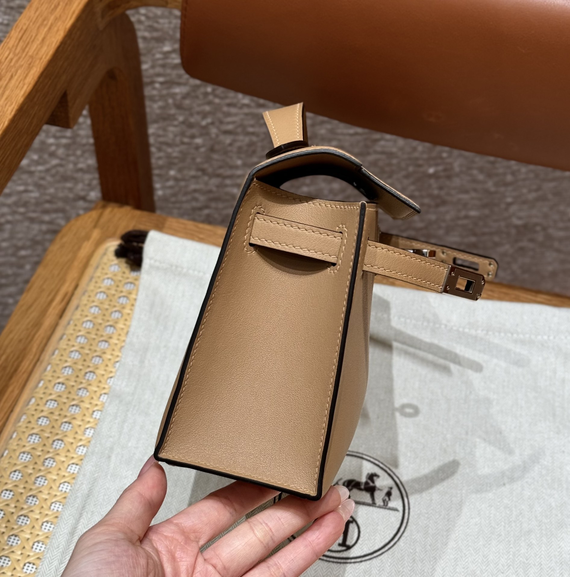 Hermès  Kelly Pochette 1 Chai Swift