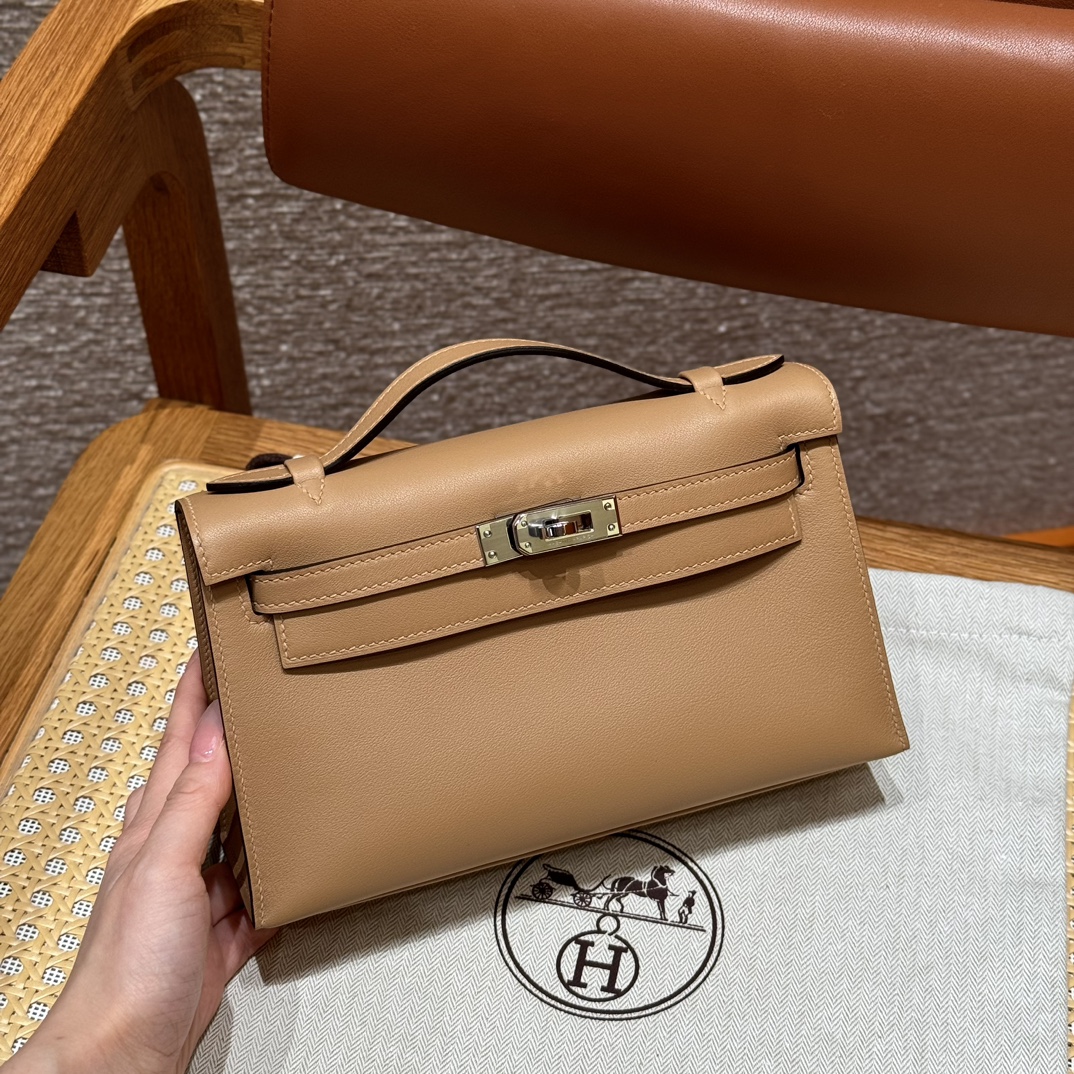 Hermès  Kelly Pochette 1 Chai Swift