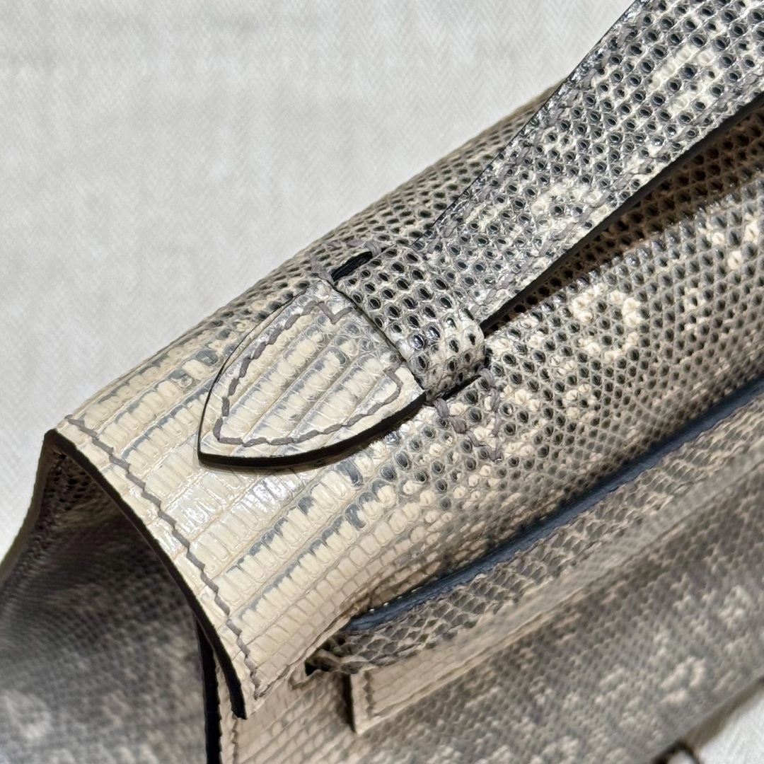 Hermès  Kelly Pochette 1 Ombre Lizard imported