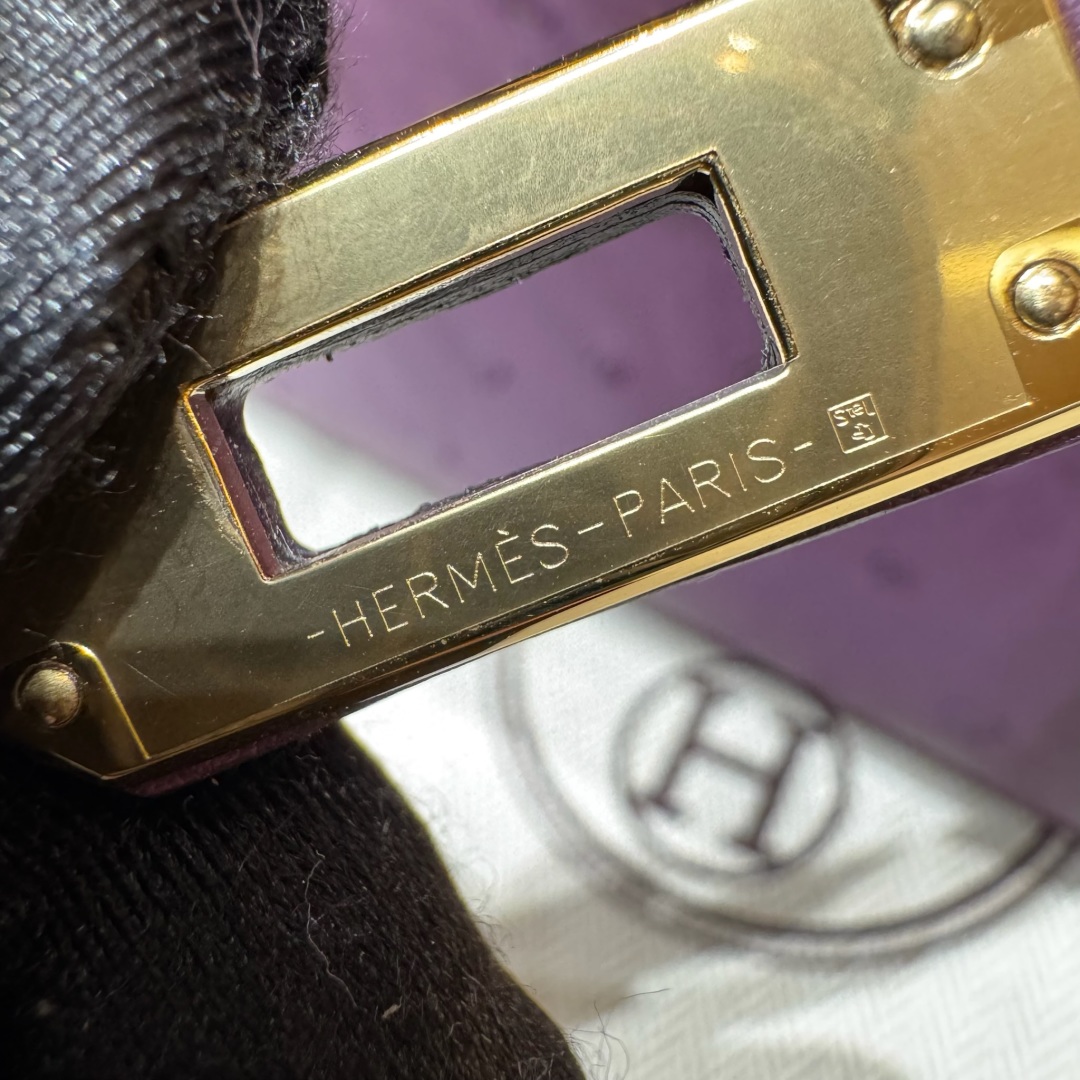 Hermès  Kelly Pochette 1  Anemone KK ostrich imported