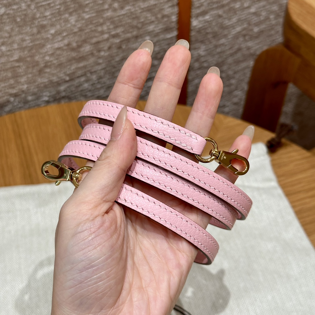 Hermès  Mini Kelly2 Size19  Nata and Rose Sakura Chever