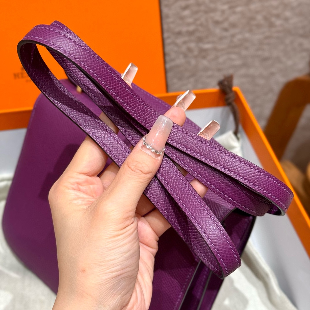Hermès Constance 19 Anemone Epsom