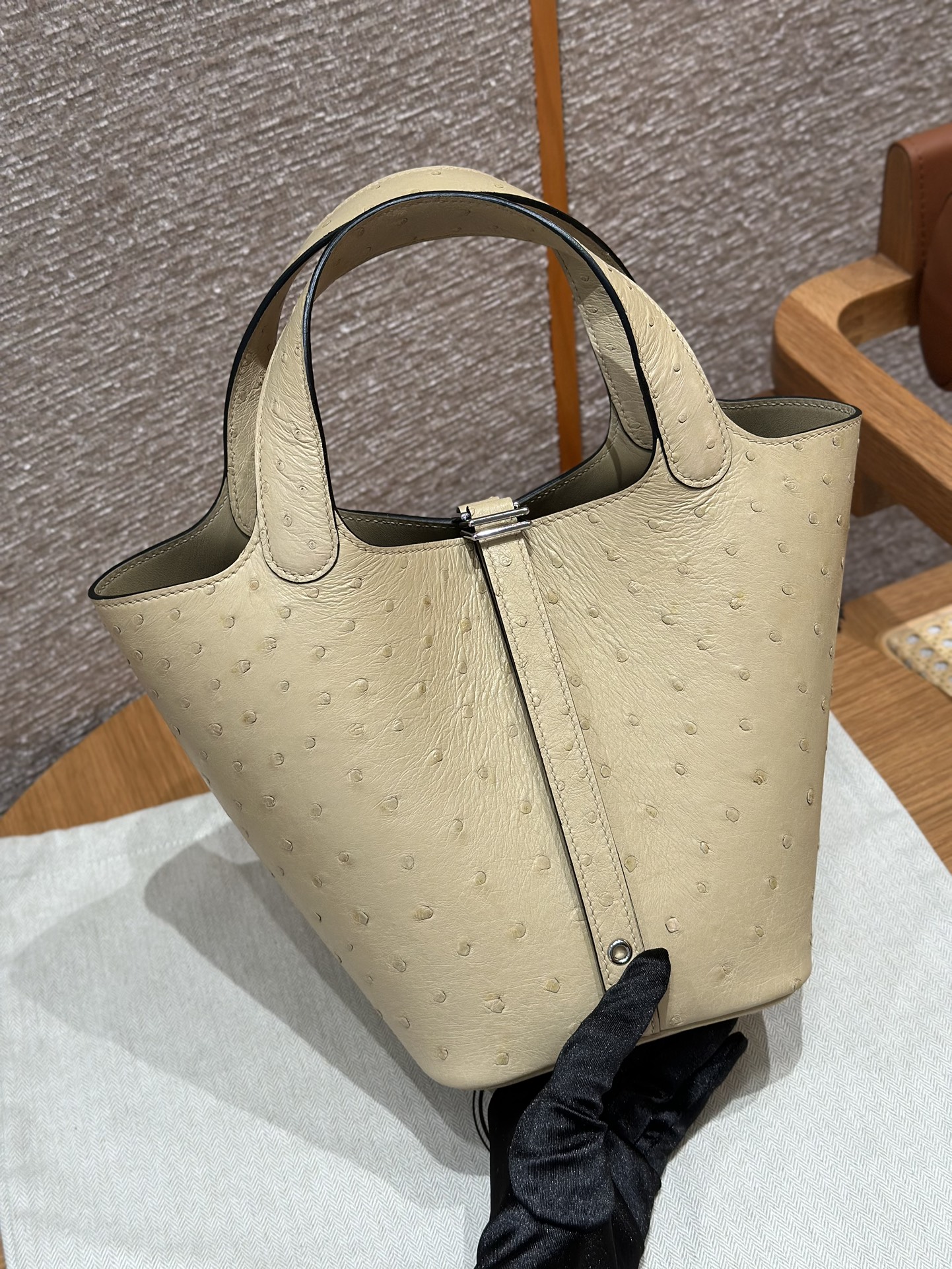 Hermès  Picotin lock  18 Trench KK ostrich Imported