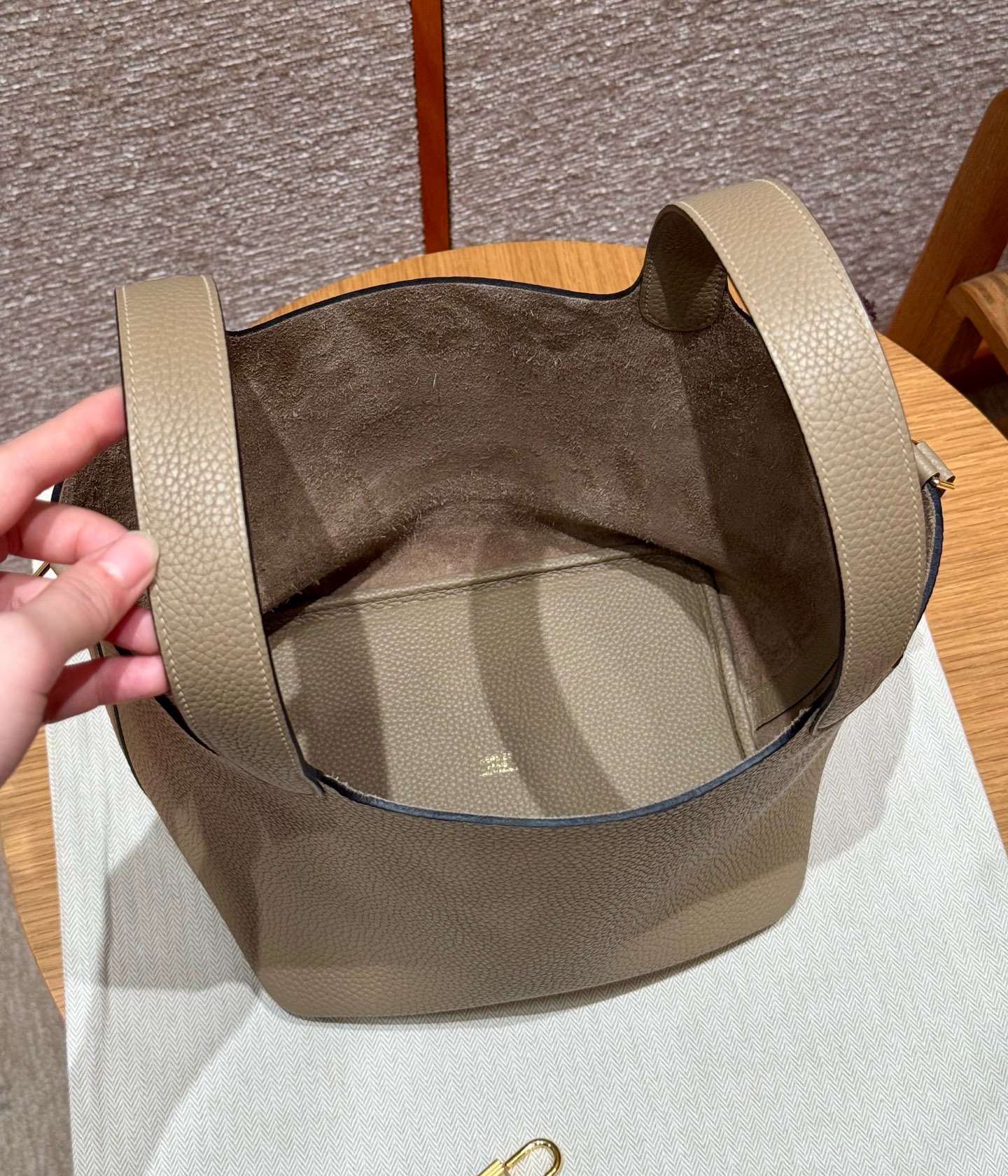 Hermès  Picotin lock 22 Beige Marfa Clemence