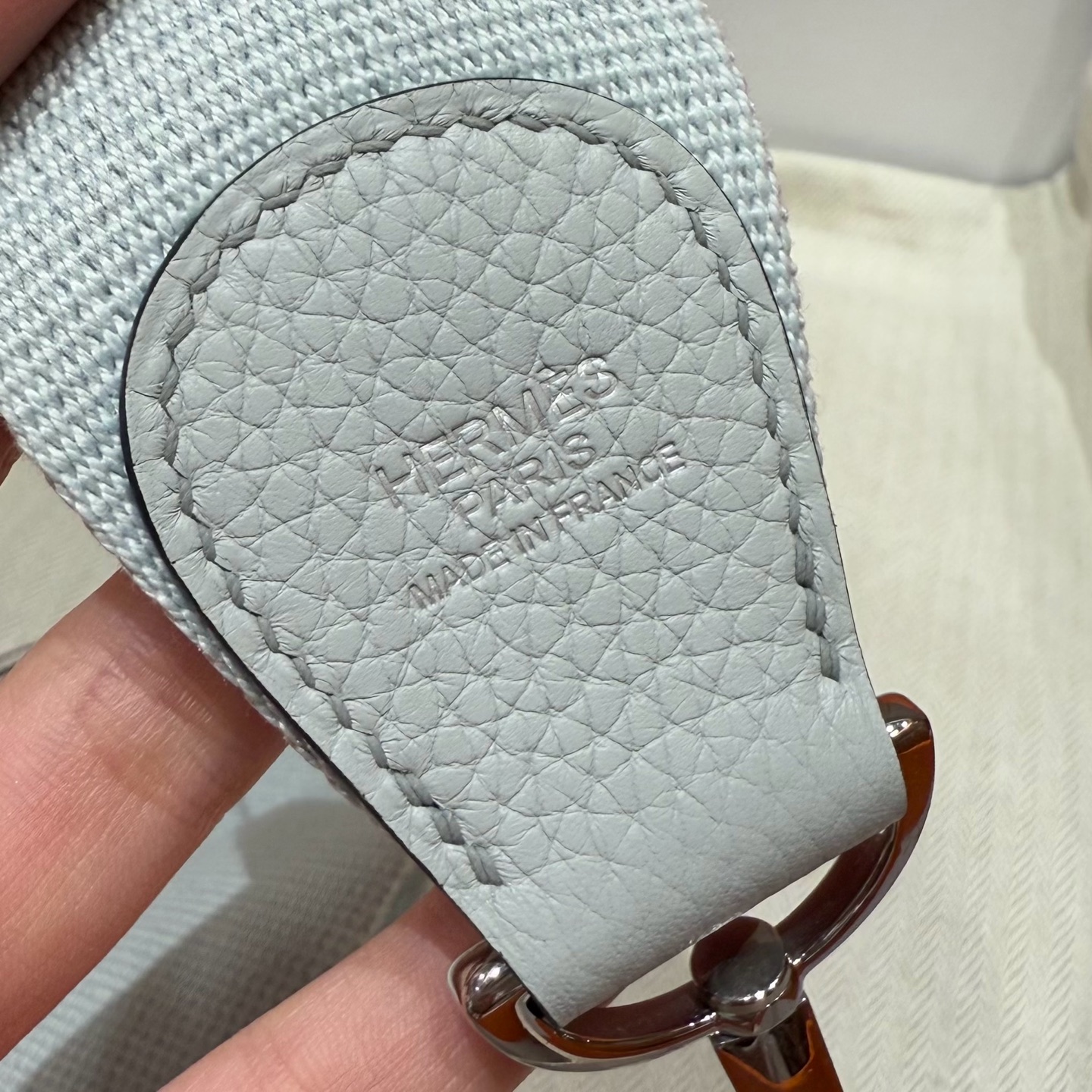 Hermès  Evelyne 29 Blue pale Clemence