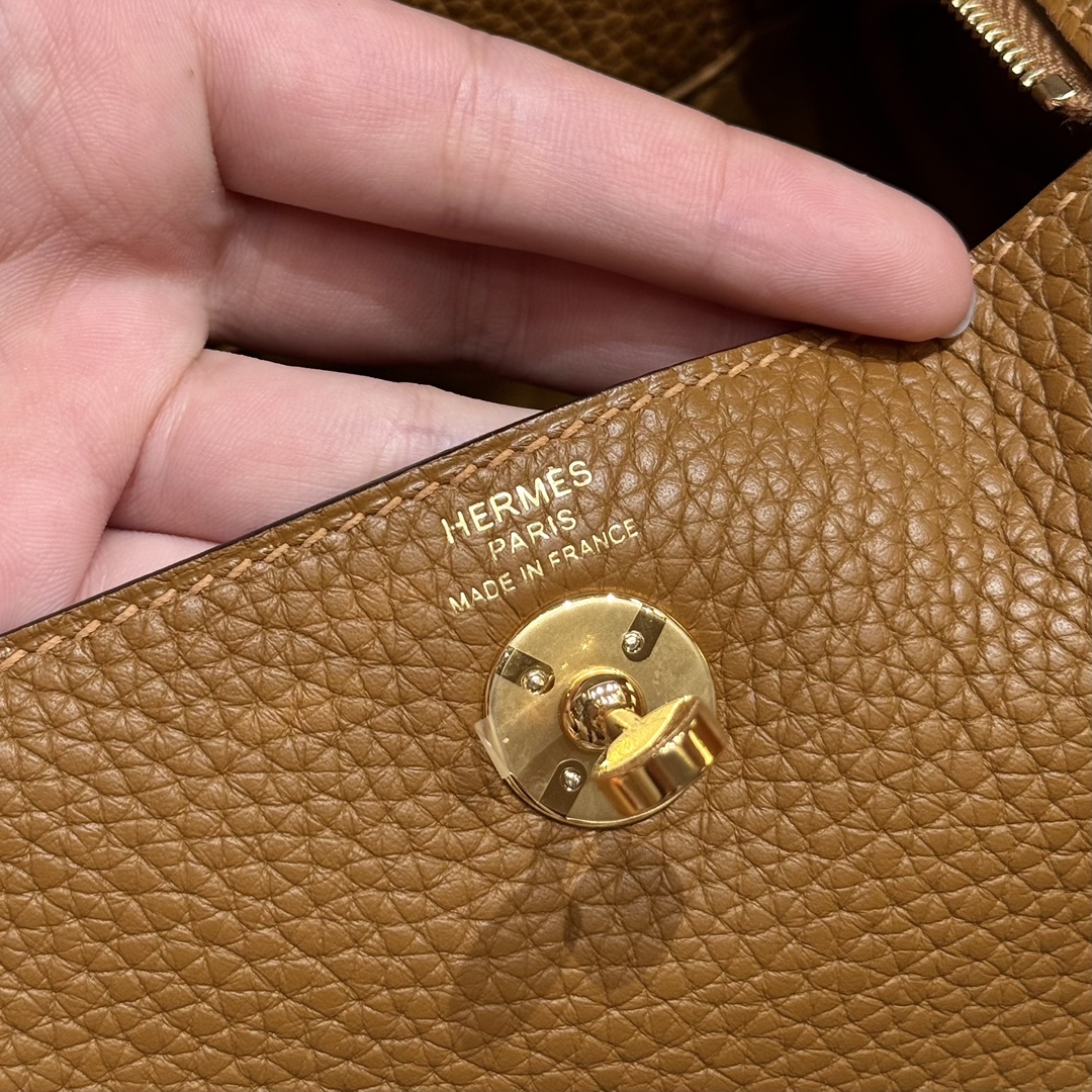 Hermès  Lindy 19 Sesame Clemence