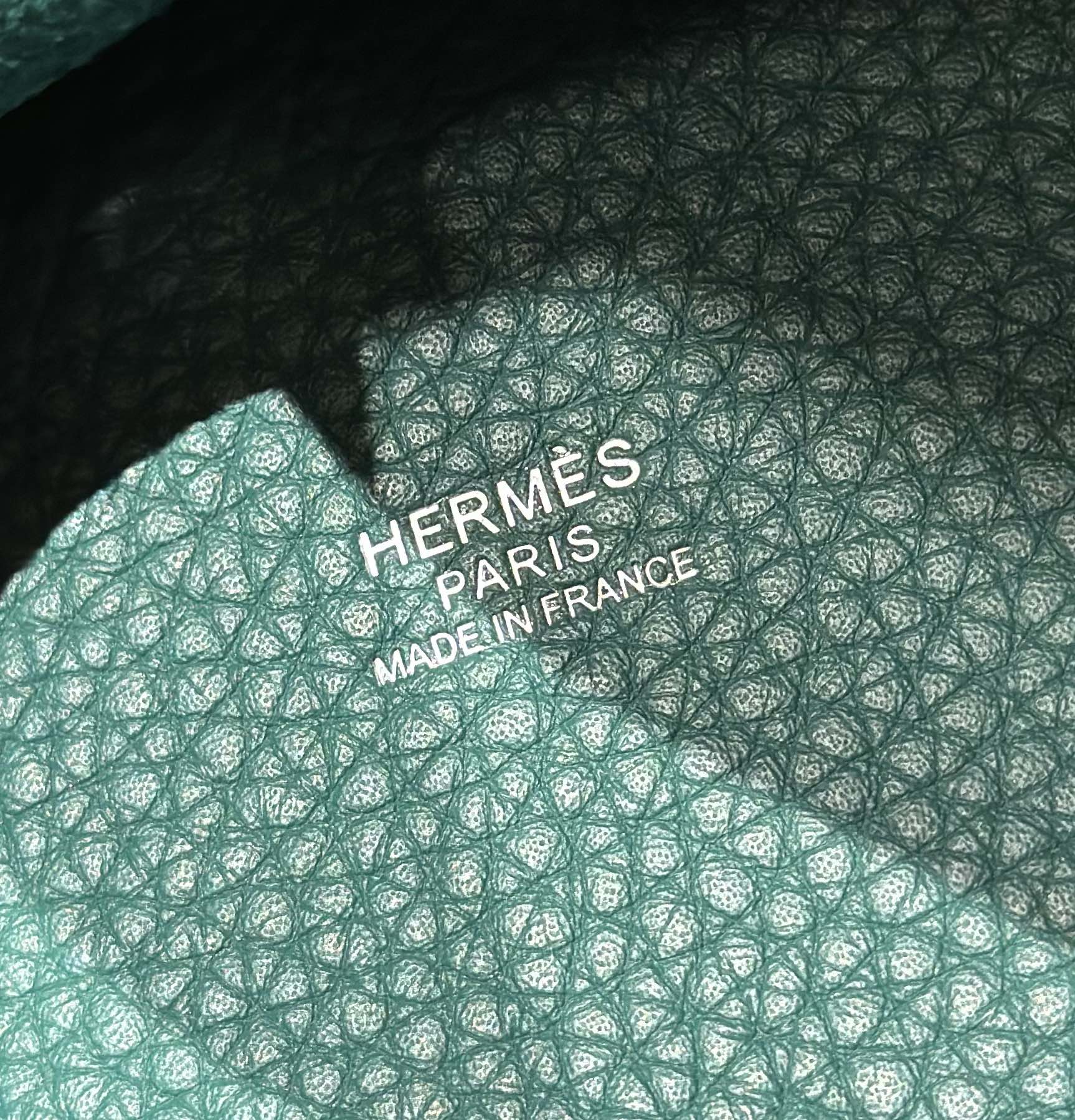 Hermès  Picotin lock  18  Malachite Clemence