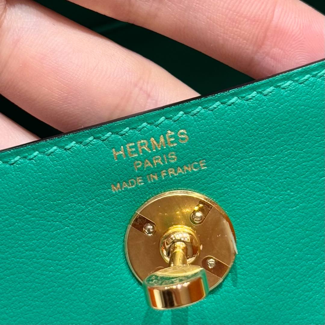 Hermès  Lindy 19  Menthe Swift