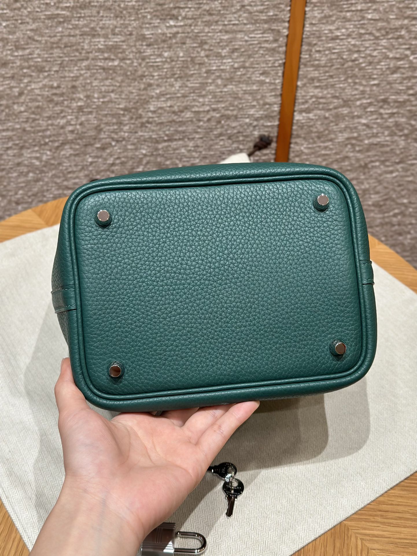 Hermès  Picotin lock  18  Malachite Clemence