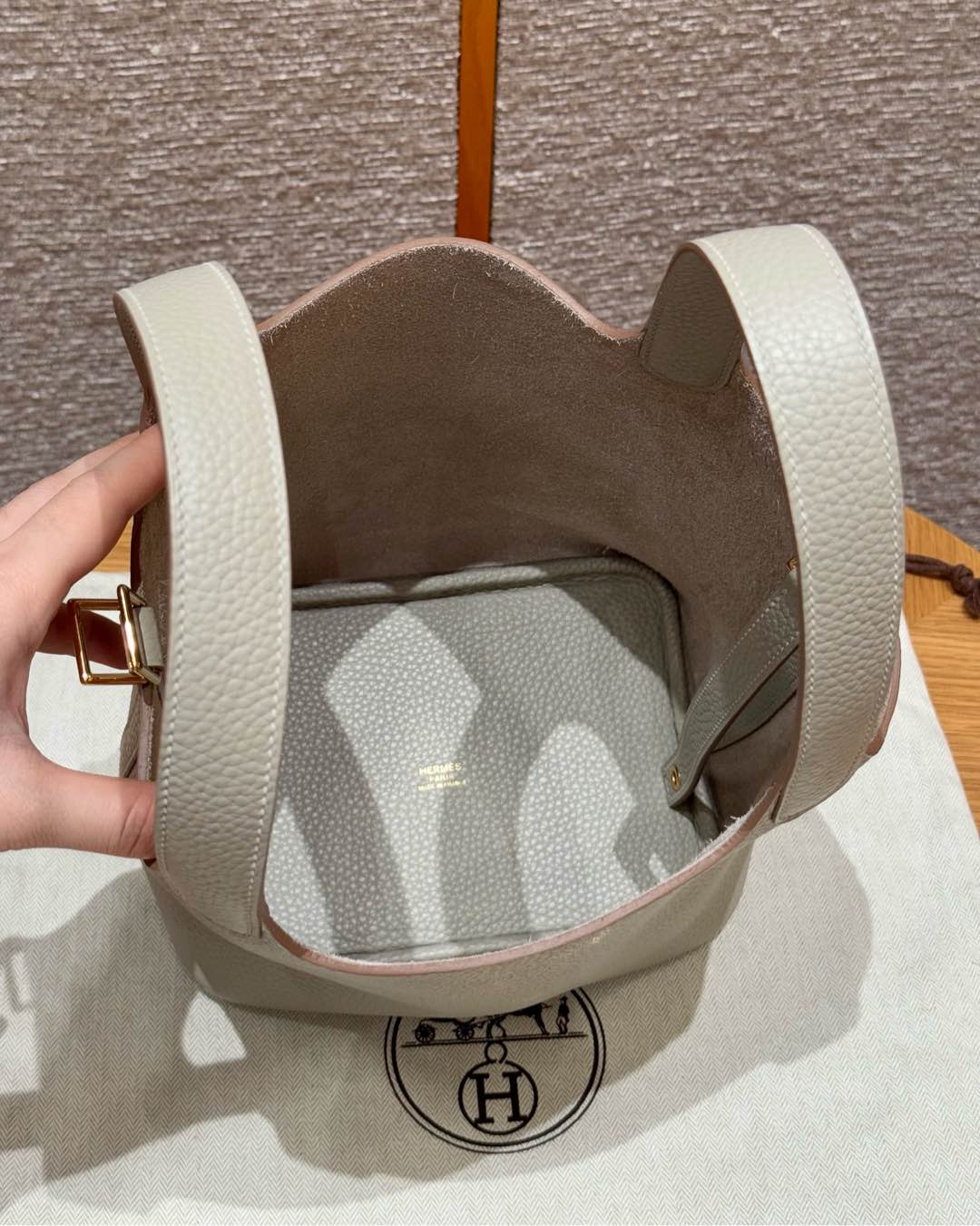 Hermès  Picotin lock 18 Beton Clemence