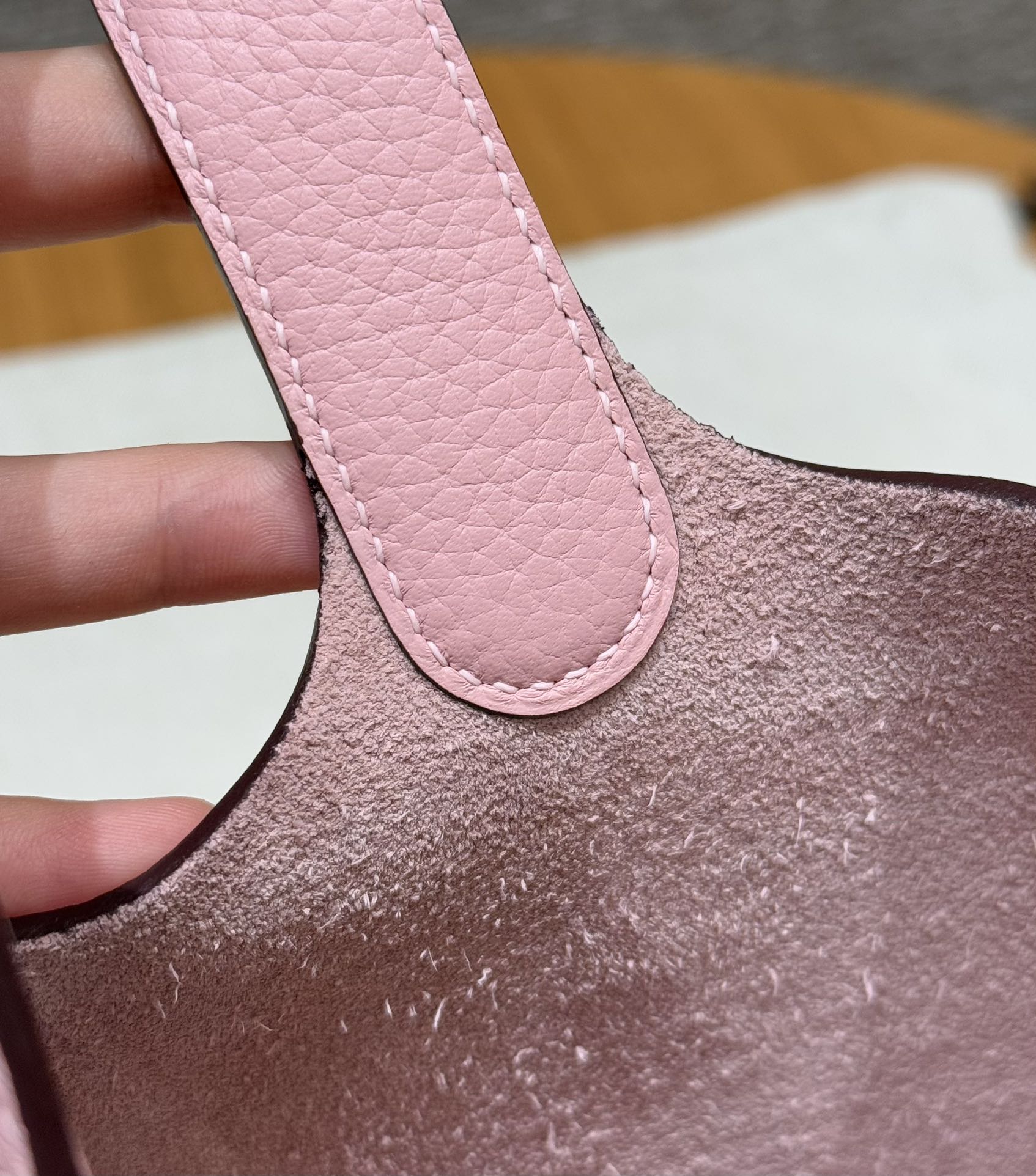 Hermès  Picotin lock  18 Rose sakura Clemence