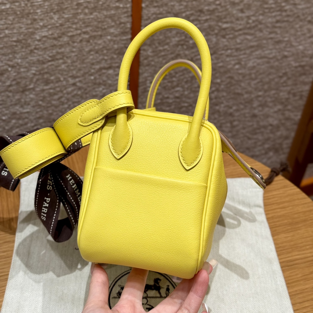 Hermès  Lindy 19 Lime Swift
