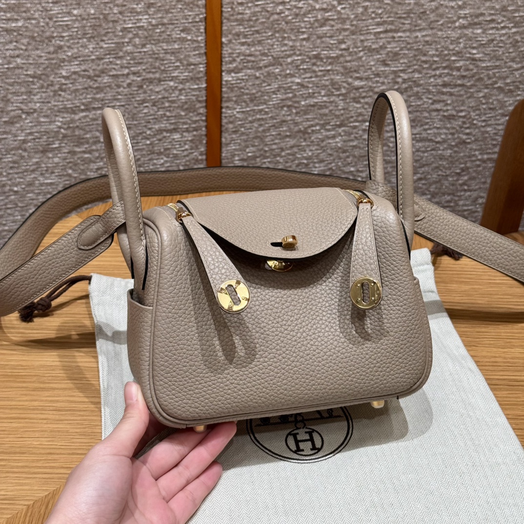 Hermès  Lindy 19 Gris tourterelle Clemence