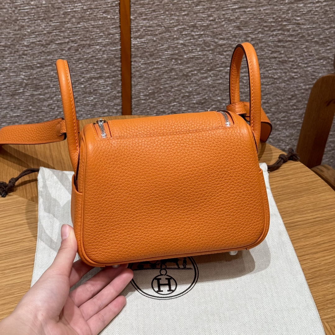 Hermès  Lindy 19 Orange Clemence