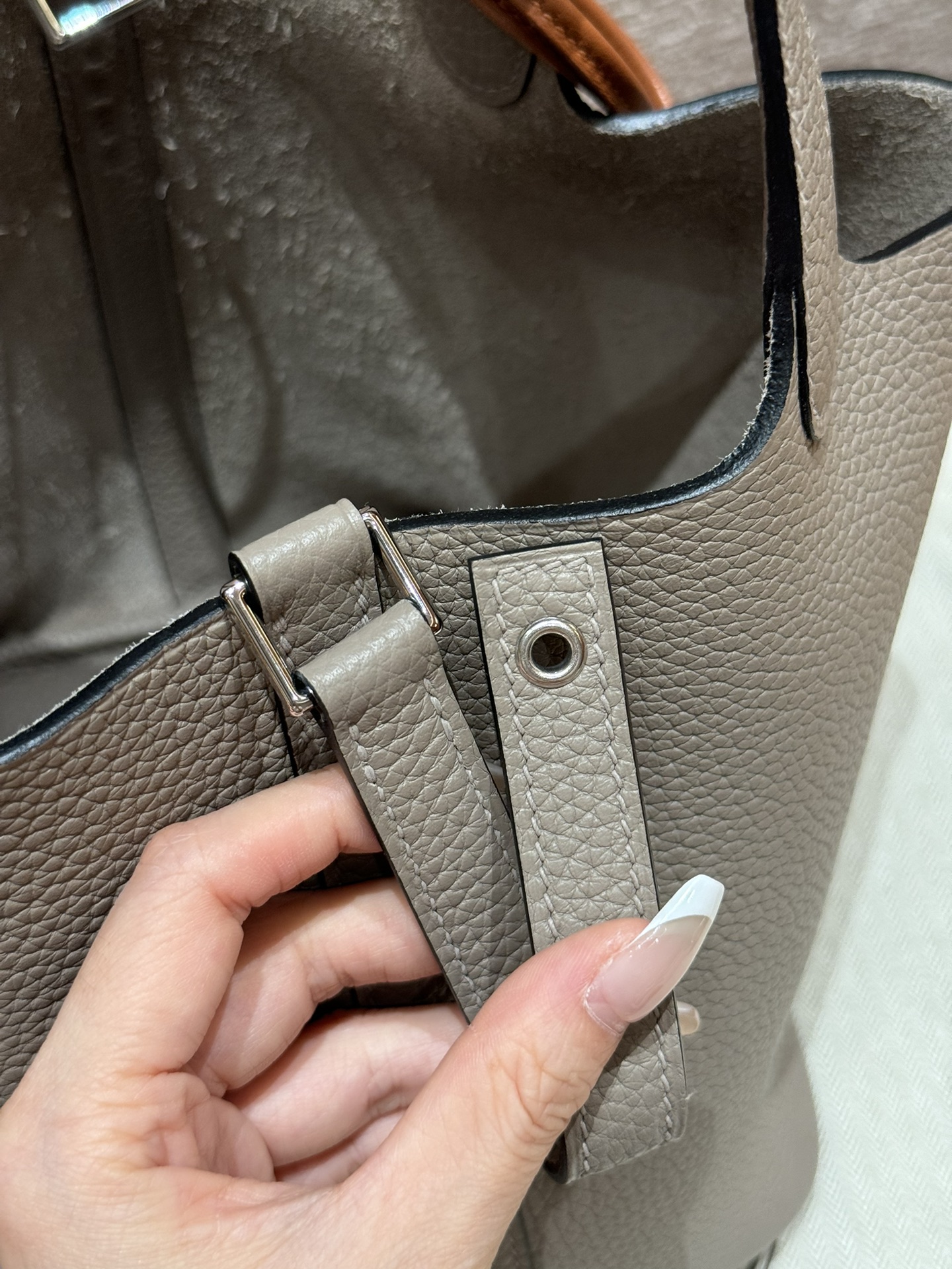 Hermès  Picotin lock  18 Girs Asphalted Clemence