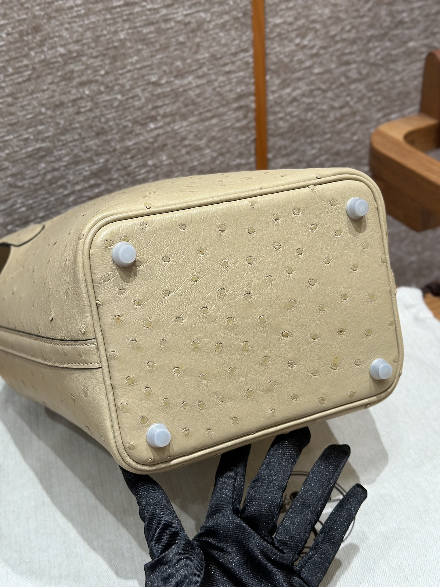 Hermès  Picotin lock  18 Trench KK ostrich Imported