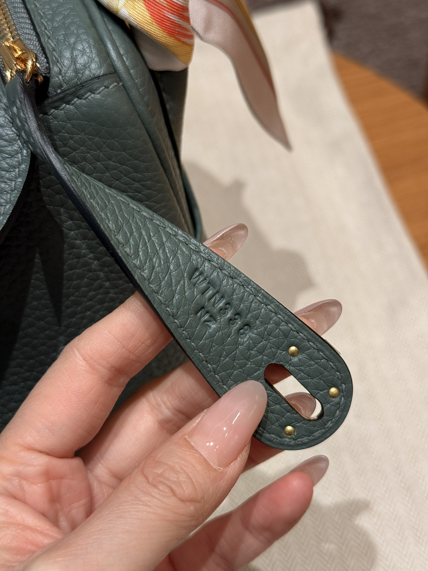 Hermès  Lindy 26 Vert Amanda  Clemence