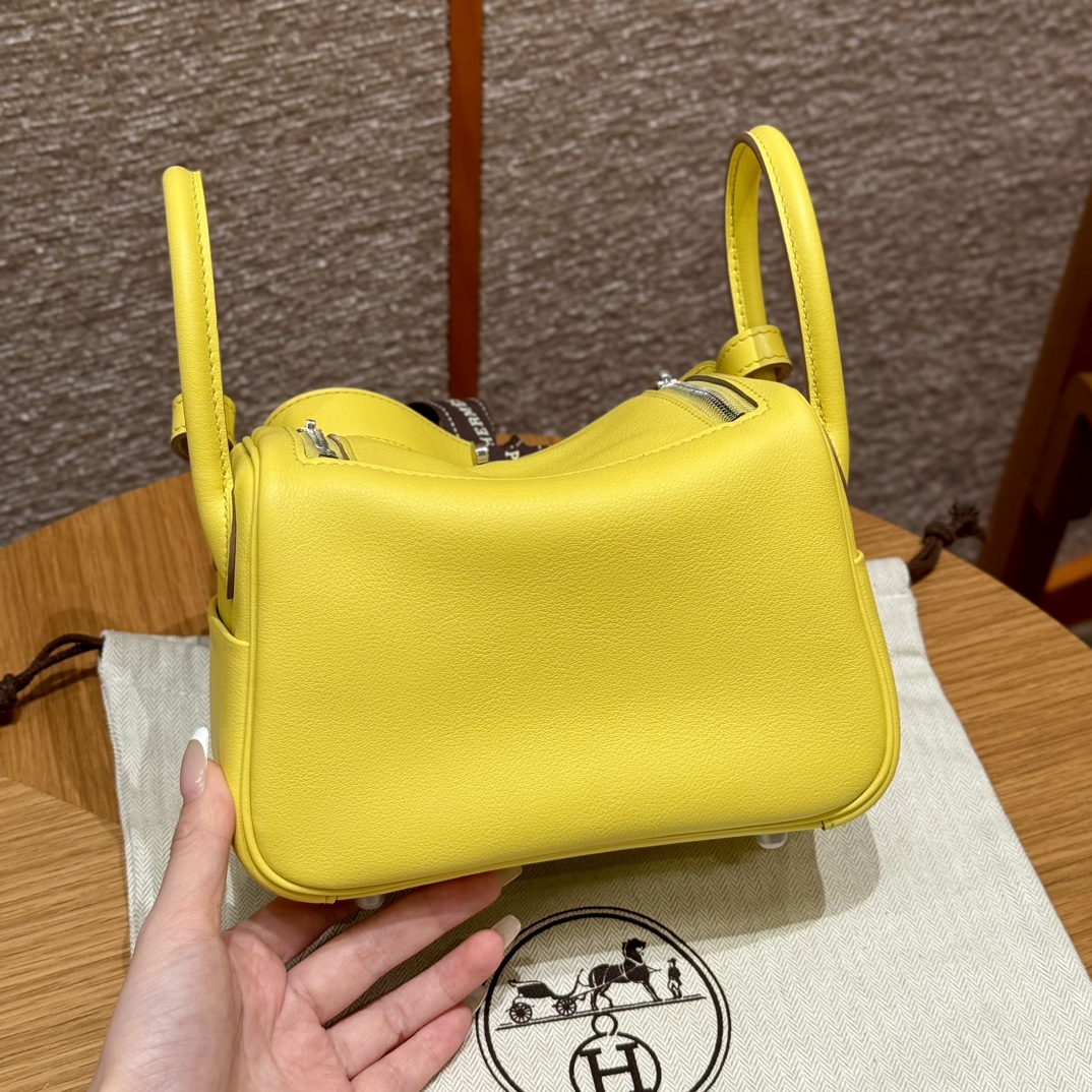 Hermès  Lindy 19 Lime Swift