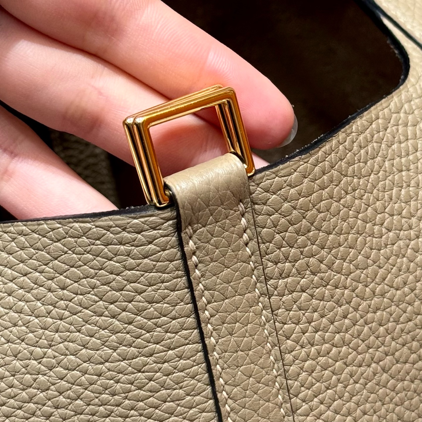 Hermès  Picotin lock 22 Beige Marfa Clemence