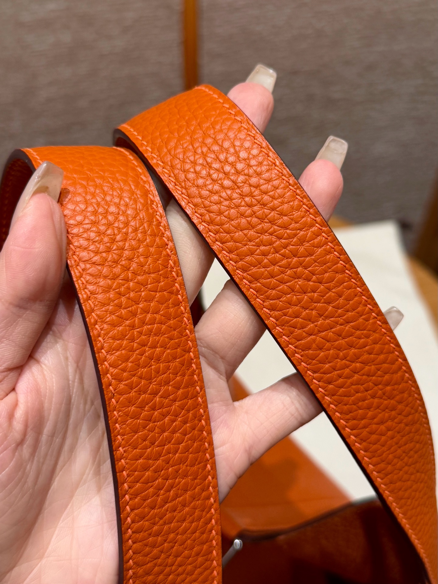 Hermès  Picotin lock 22 Orange Clemence