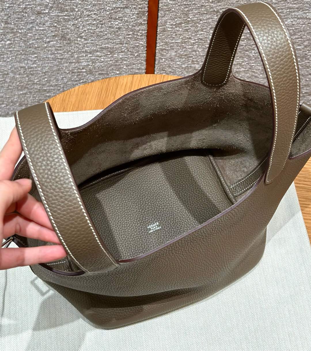 Hermès  Picotin lock 18 Etoupe Clemence