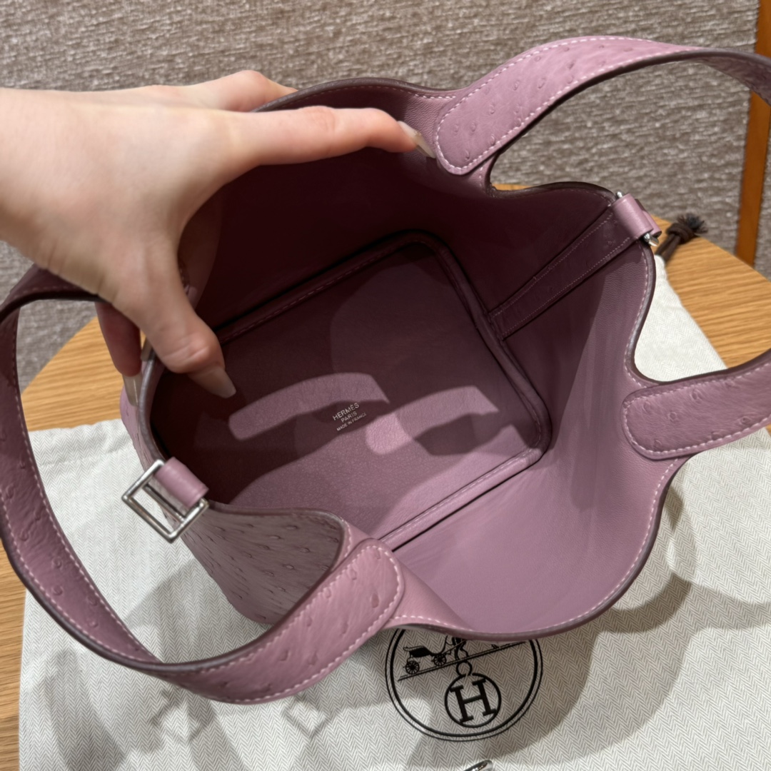 Hermès  Picotin lock 18 Cyclaen KK ostrich imported