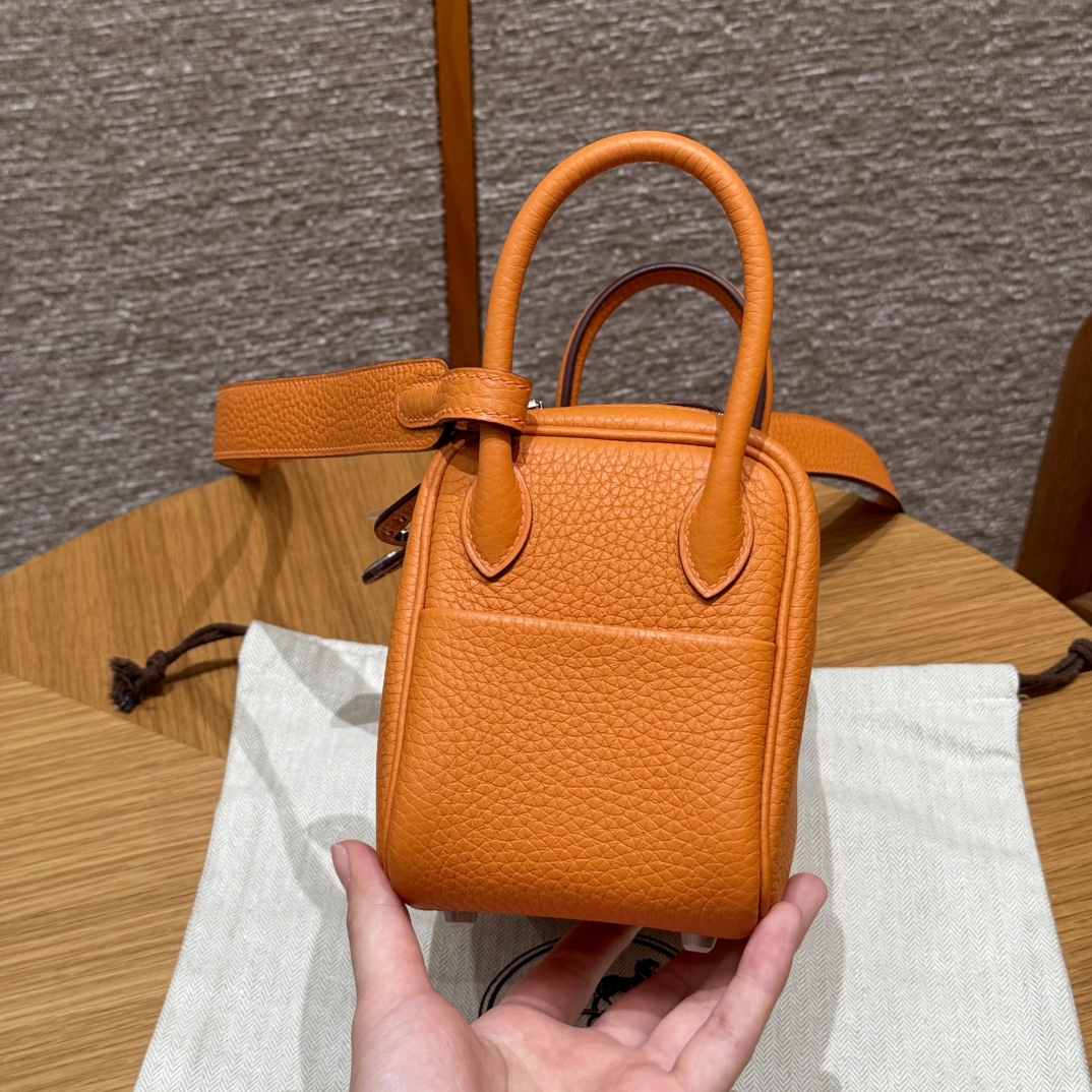 Hermès  Lindy 19 Orange Clemence