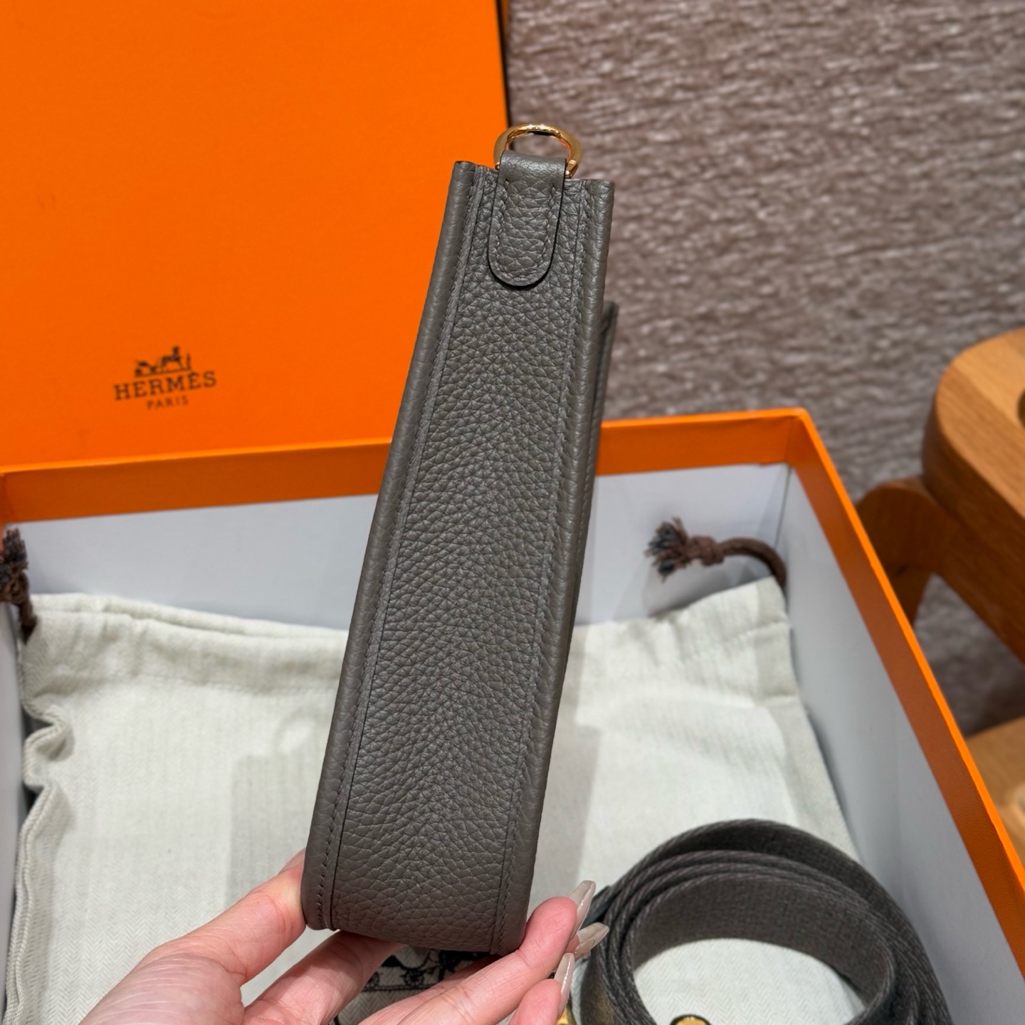 Hermès  Evelyne 16 Gris Etain Clemence