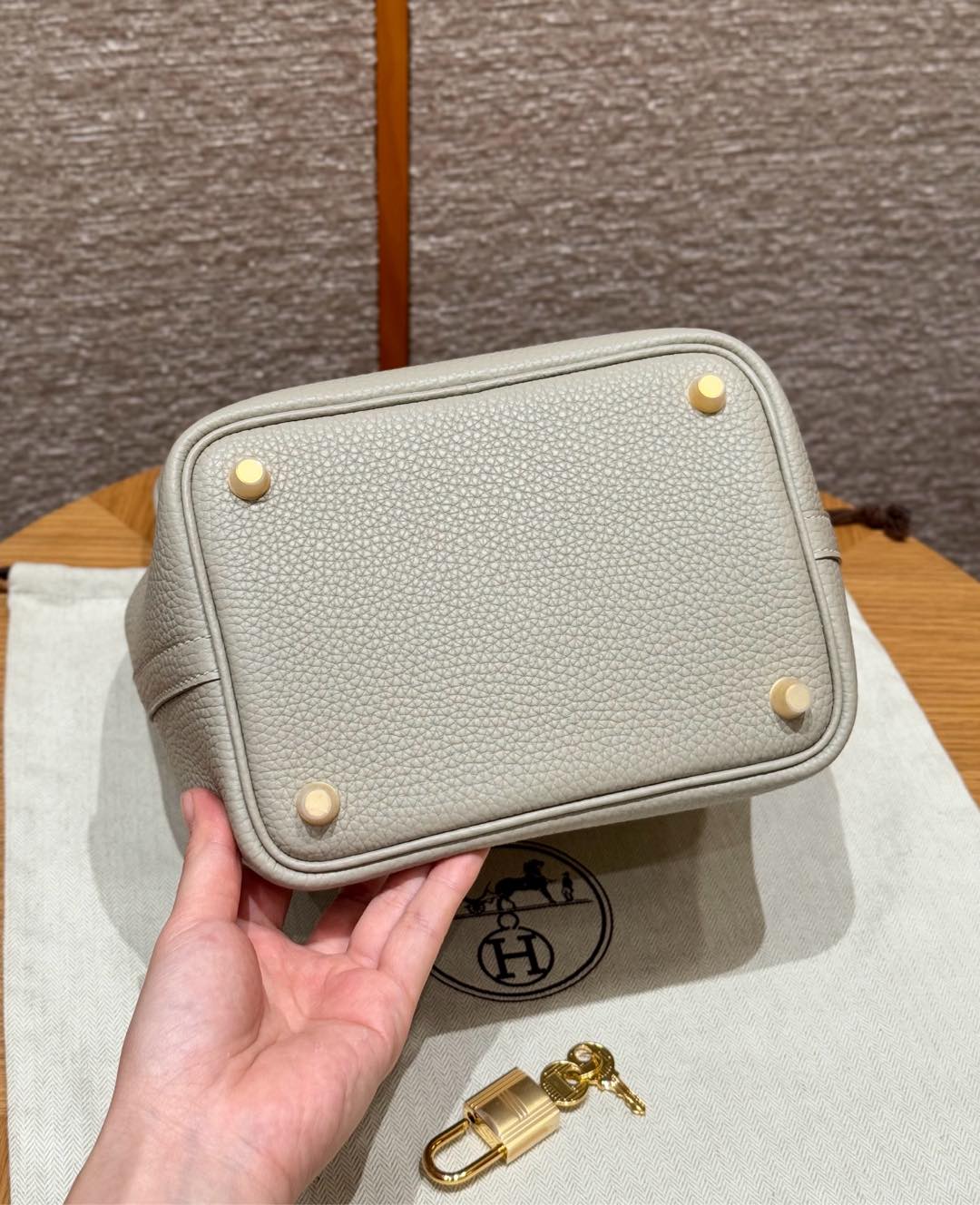Hermès  Picotin lock 18 Beton Clemence