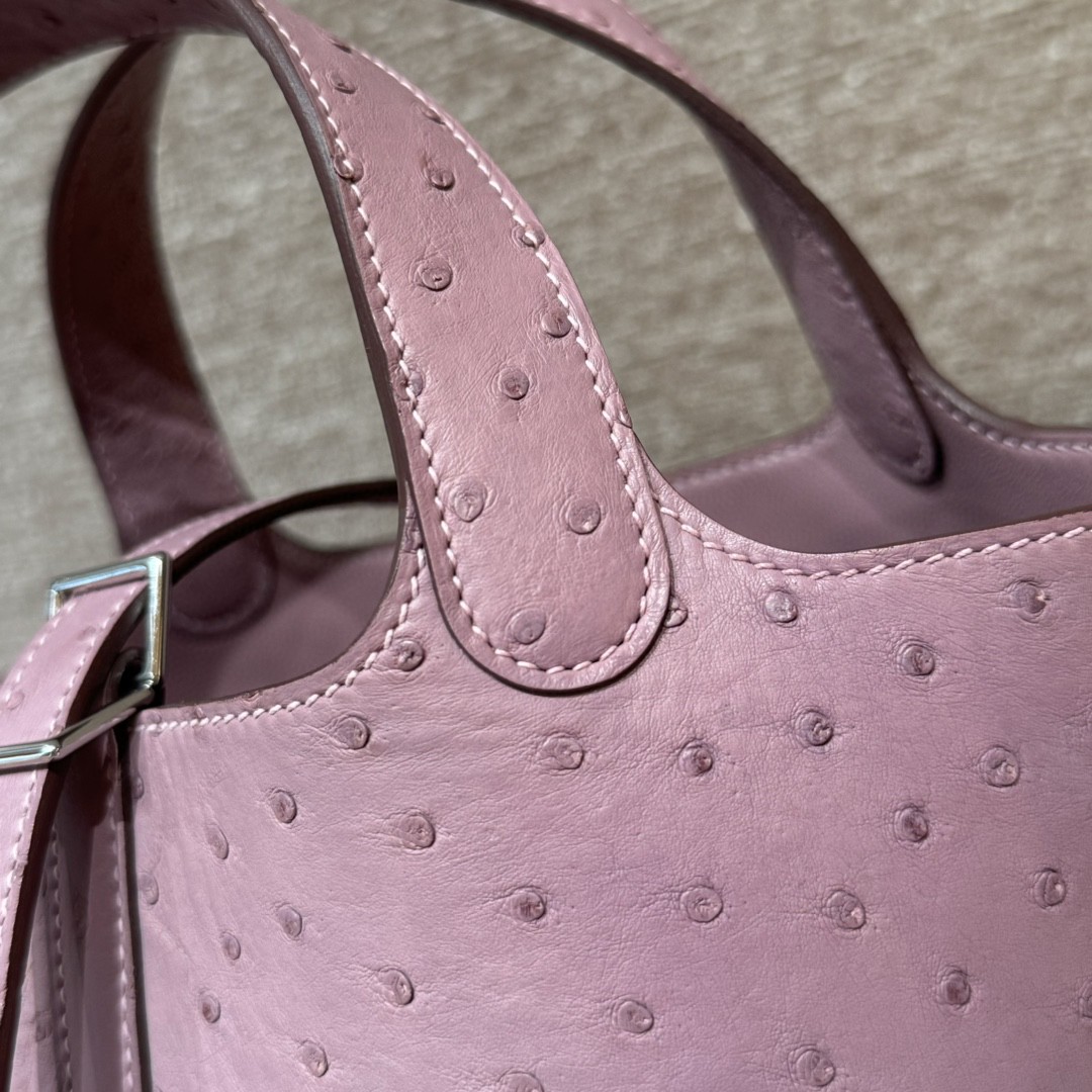 Hermès  Picotin lock 18 Cyclaen KK ostrich imported