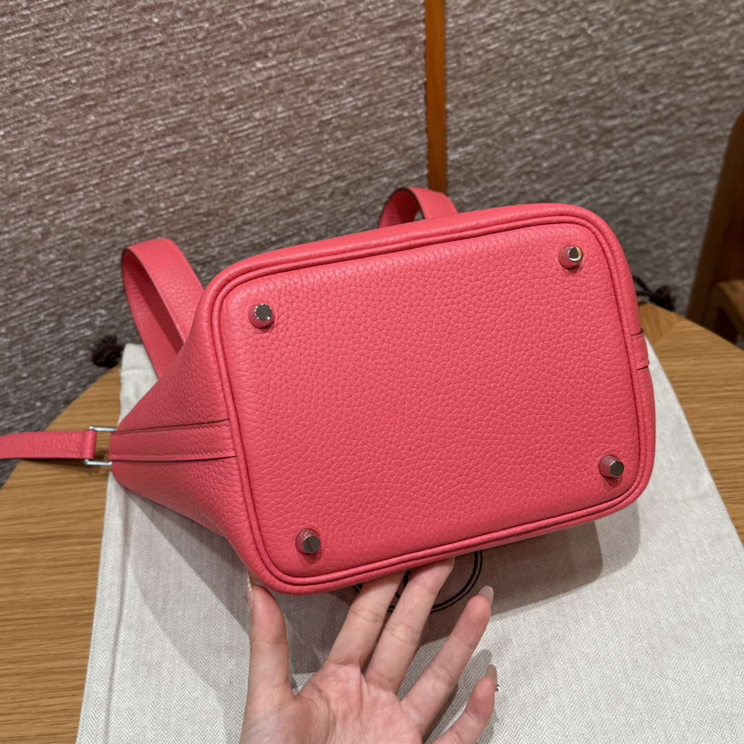 Hermès  Picotin lock 18 Rose lipstick Clemence