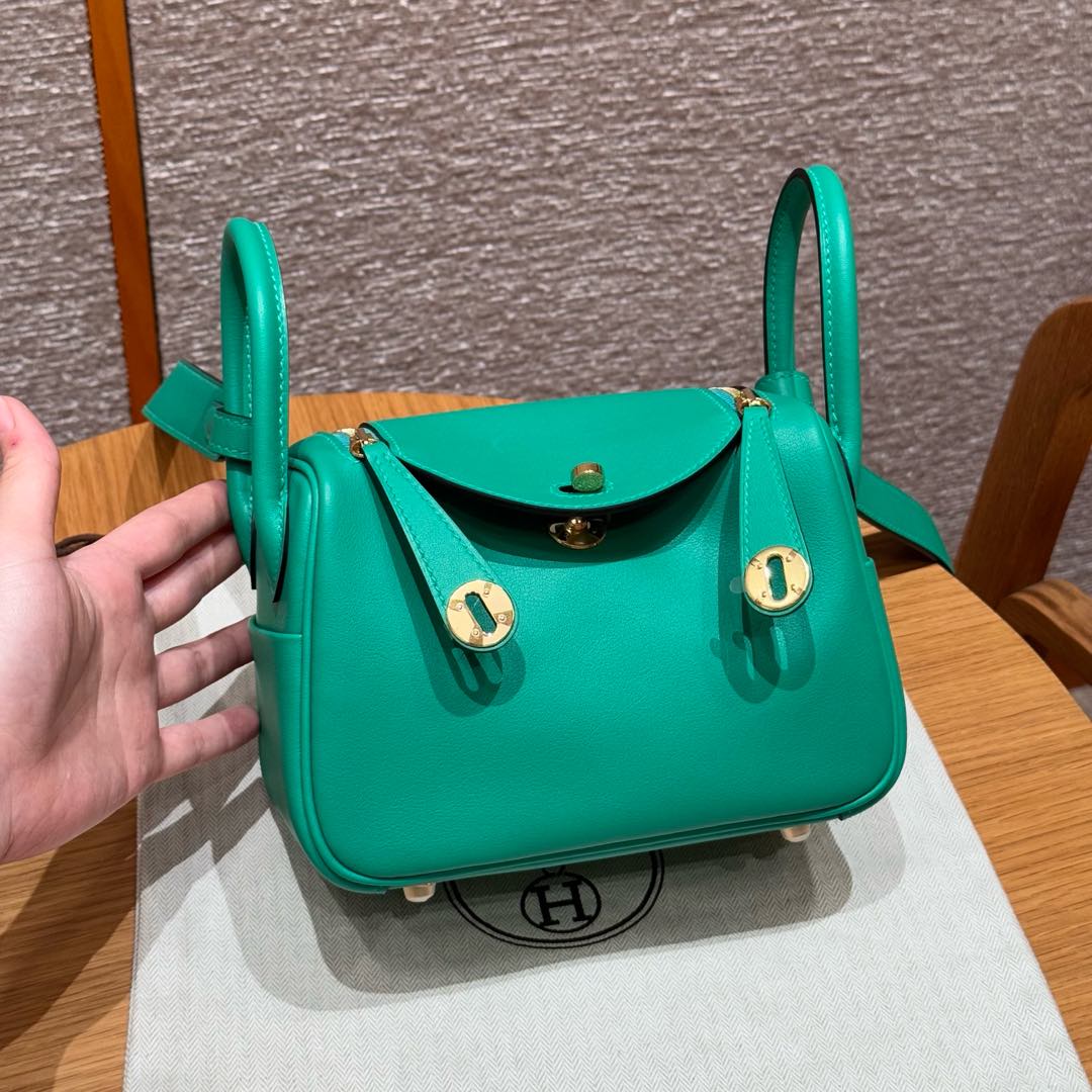 Hermès  Lindy 19  Menthe Swift
