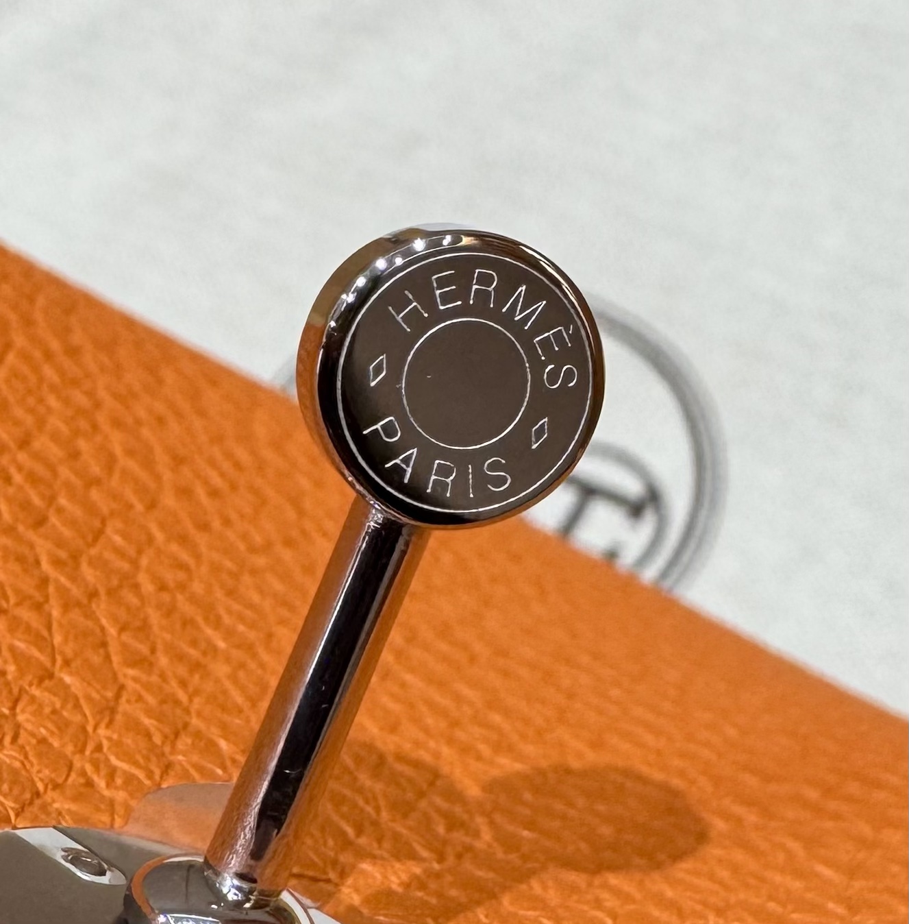 Hermès  Lindy 19 Orange Clemence