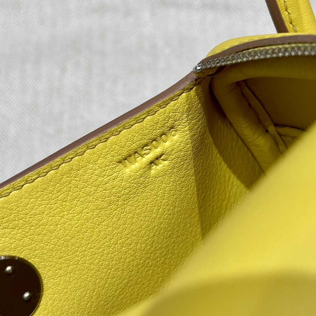 Hermès  Lindy 19 Lime Swift