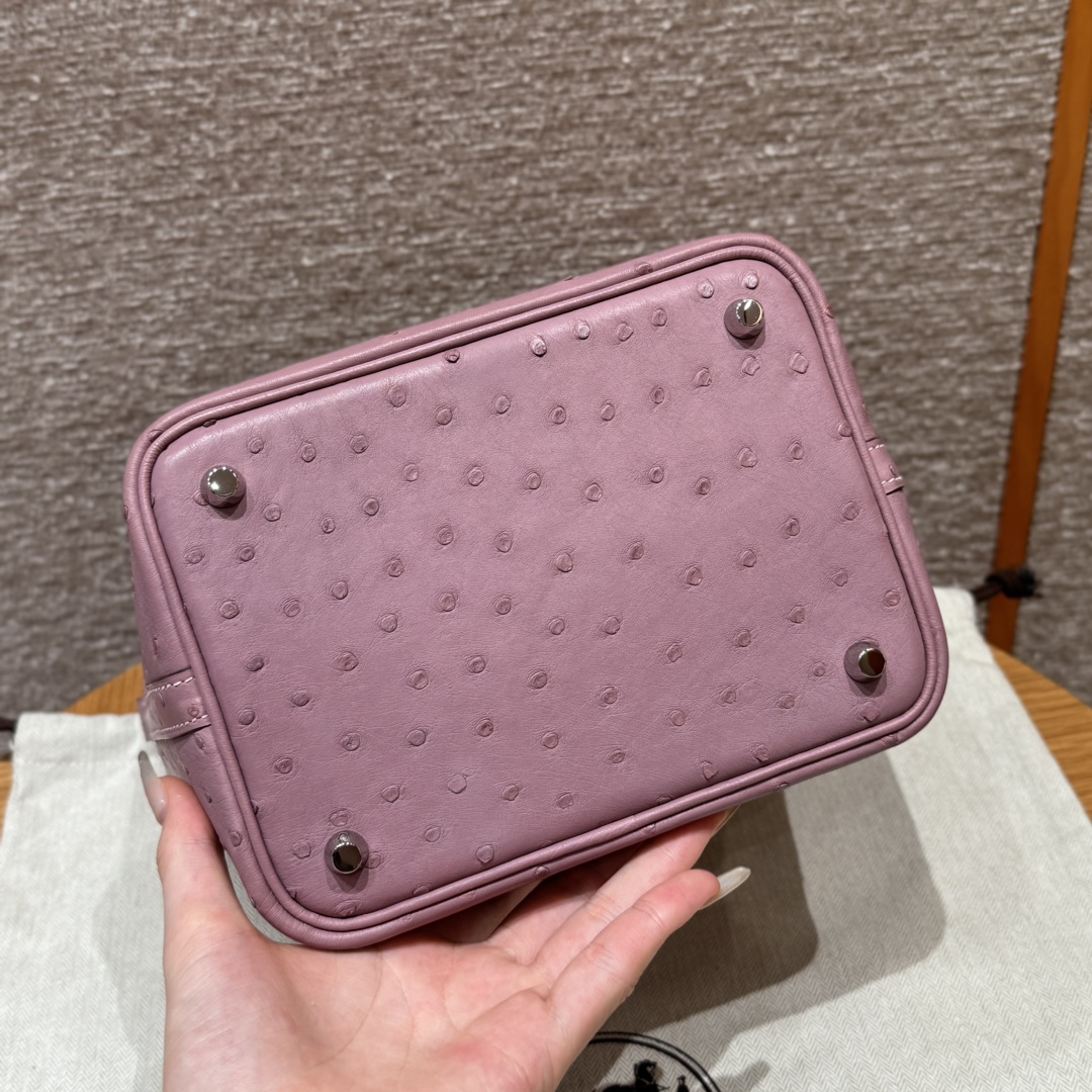 Hermès  Picotin lock 18 Cyclaen KK ostrich imported