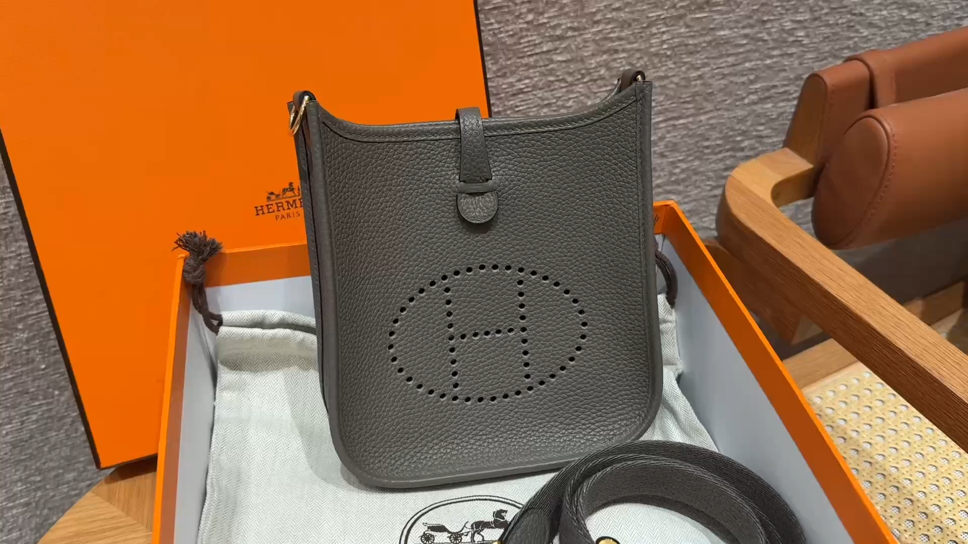 Hermès  Evelyne 16 Gris Etain Clemence